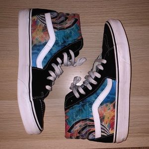 Custom dyed Vans, size 10.5. Never worn